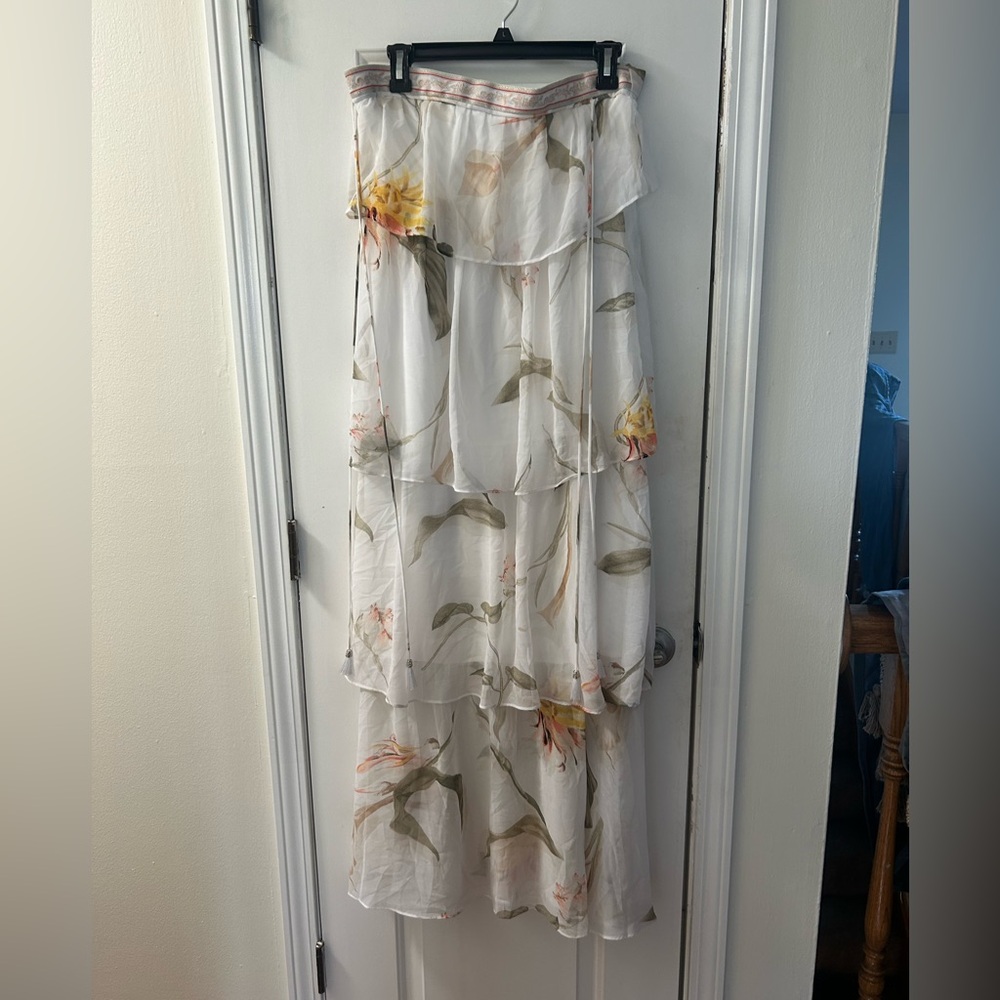 White House Black Market Floral Layered Maxi dress